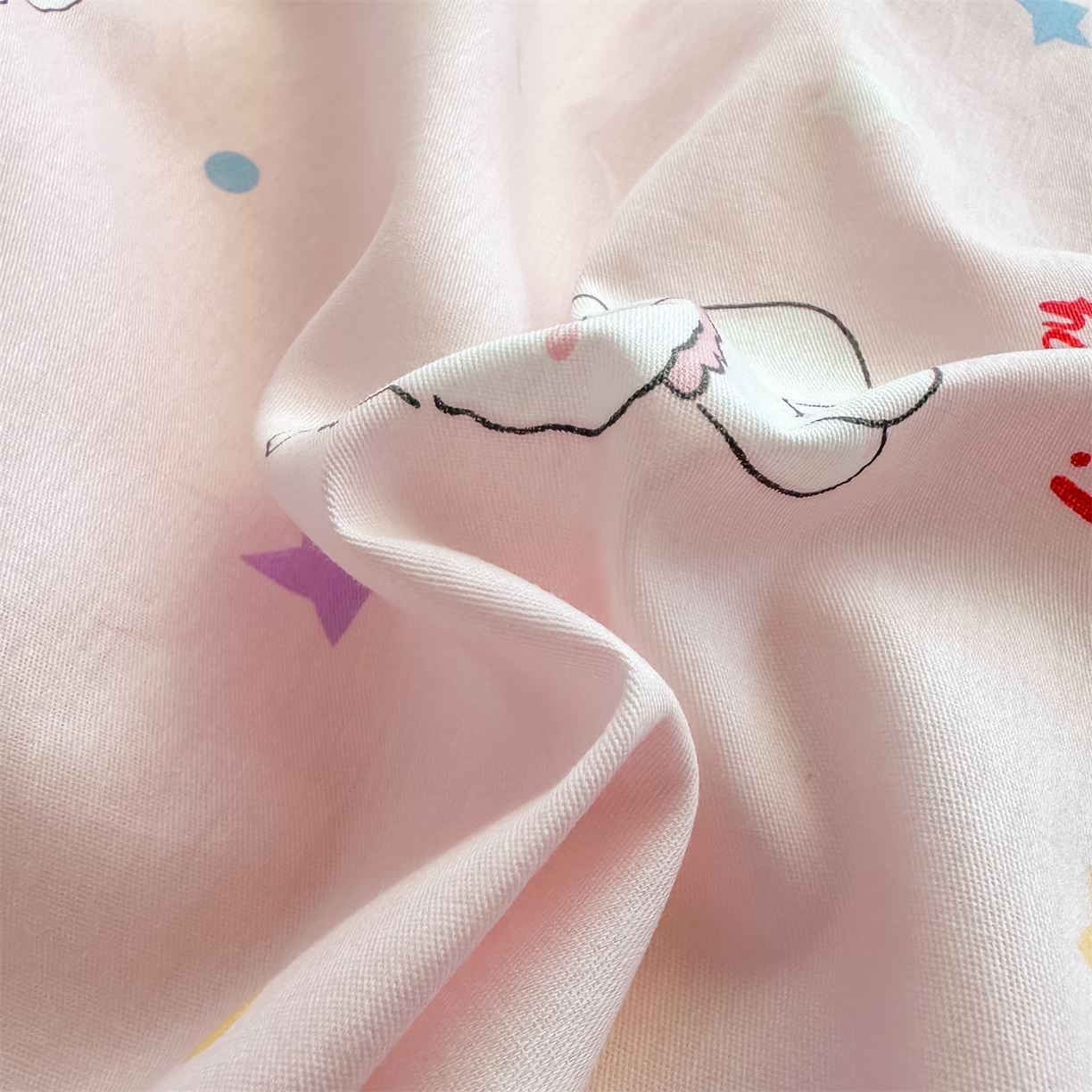 91家纺网 家纺一手货源 找家纺 恒爱家纺 2025新款全棉花卉四件套 小公主