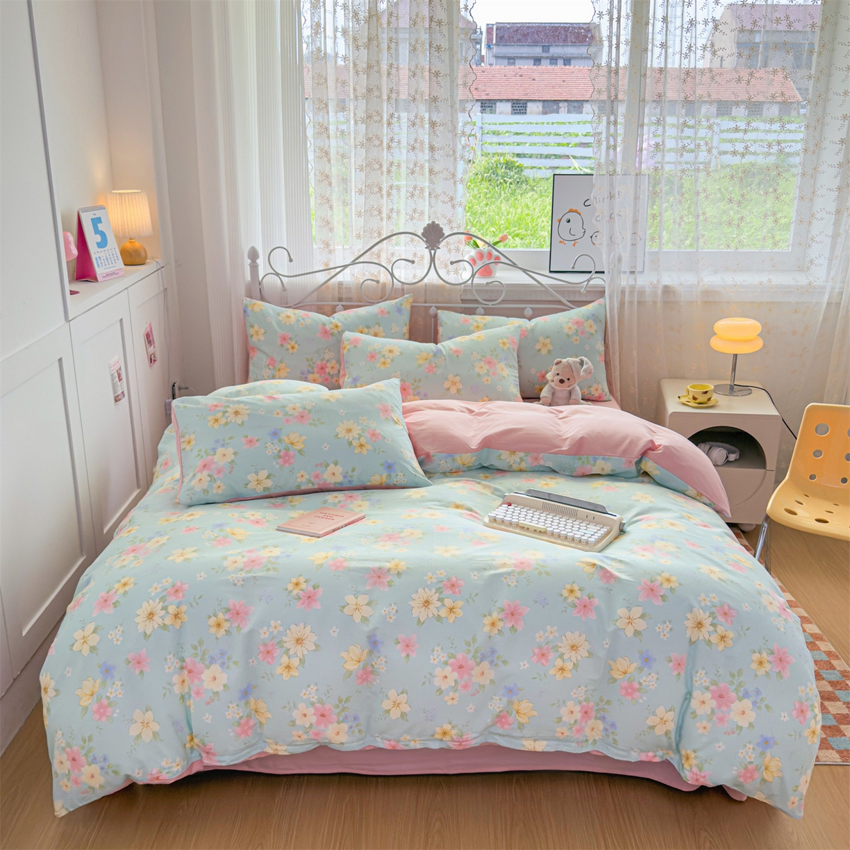 恒爱家纺 2025新款全棉花卉四件套 夜来香