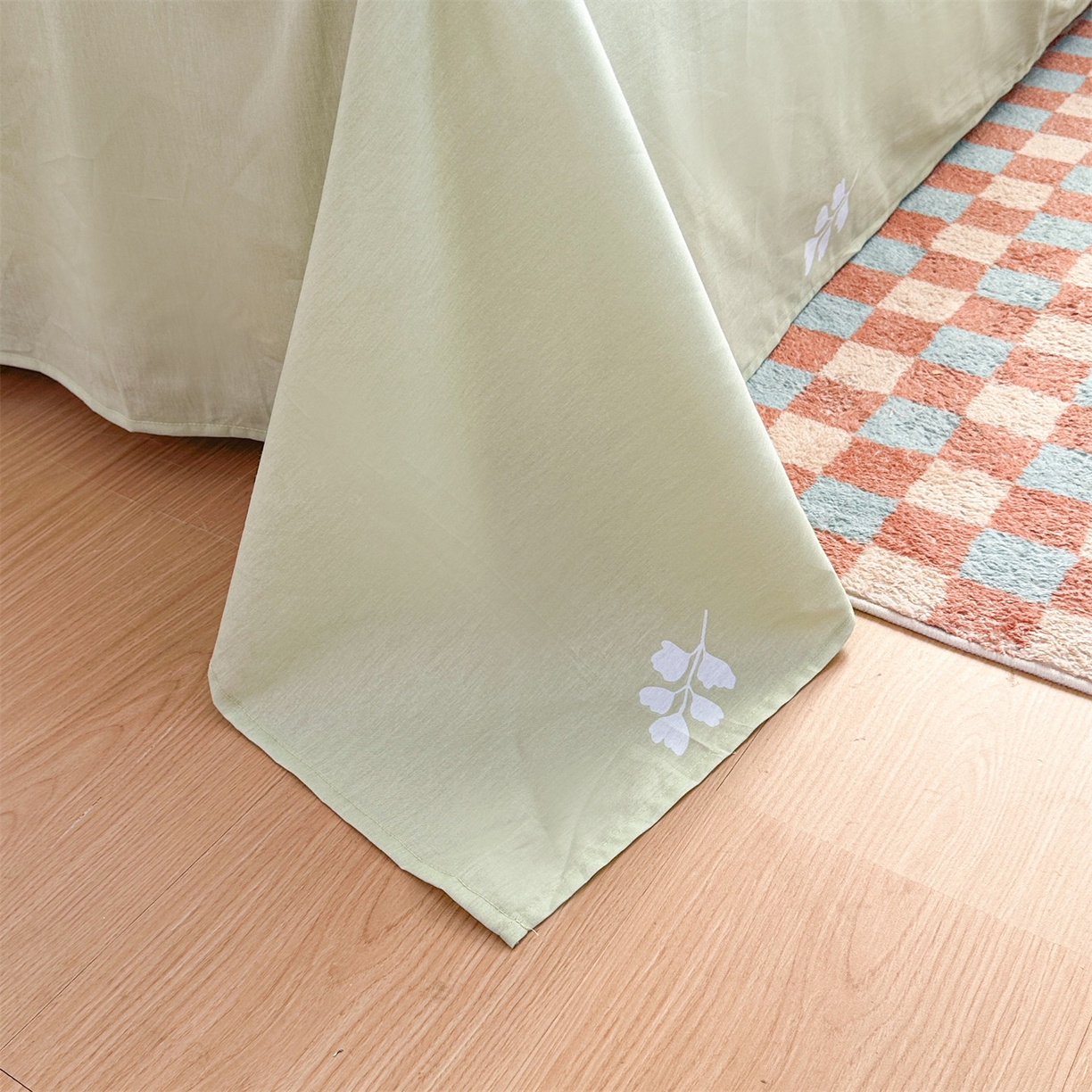 91家纺网 家纺一手货源 找家纺 恒爱家纺 2025新款全棉花卉四件套 长春花