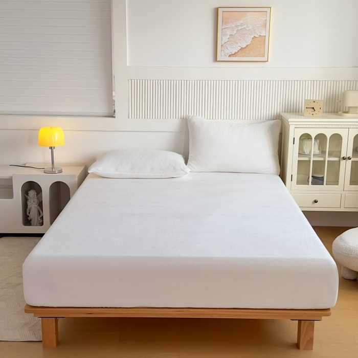 91家纺网 家纺一手货源 找家纺 （总）璐维斯 2025新款秋冬保暖牛奶绒床笠床垫套保护套跨境外贸电商全尺寸现货