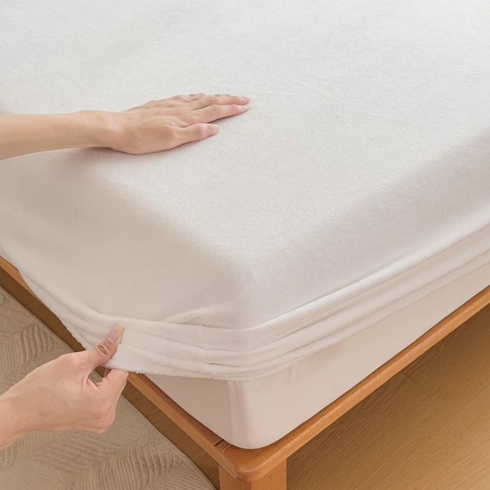 91家纺网 家纺一手货源 找家纺 （总）璐维斯 2025新款秋冬保暖牛奶绒床笠床垫套保护套跨境外贸电商全尺寸现货