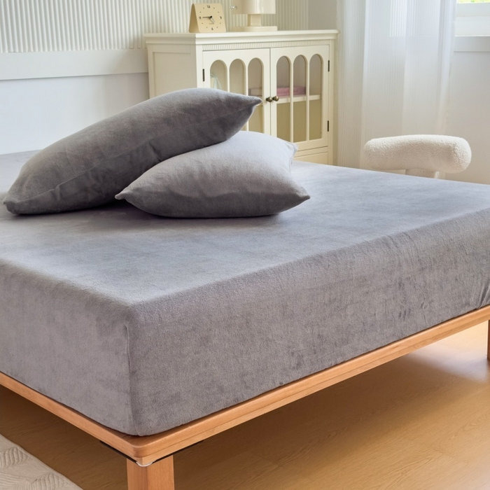 91家纺网 家纺一手货源 找家纺 （总）璐维斯 2025新款秋冬保暖牛奶绒床笠床垫套保护套跨境外贸电商全尺寸现货