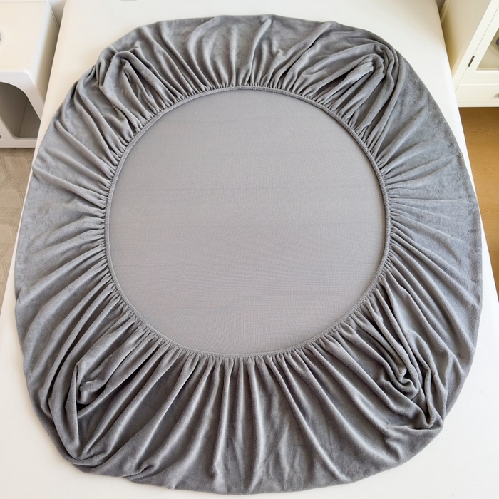 91家纺网 家纺一手货源 找家纺 璐维斯 2025新款秋冬保暖牛奶绒床笠床垫套保护套跨境外贸电商全尺寸现货 灰色