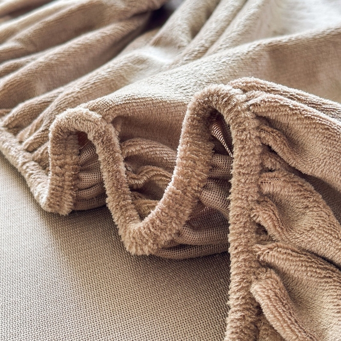 91家纺网 家纺一手货源 找家纺 璐维斯 2025新款秋冬保暖牛奶绒床笠床垫套保护套跨境外贸电商全尺寸现货 咖色