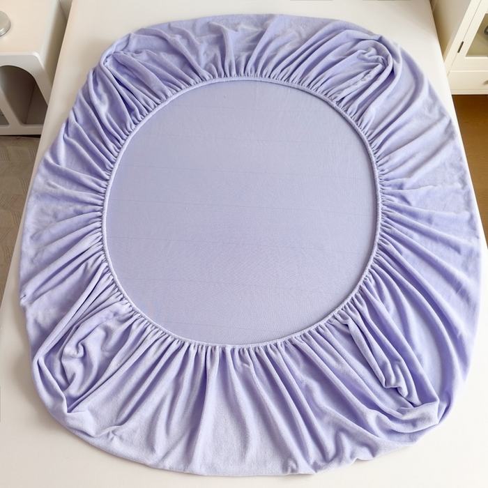 91家纺网 家纺一手货源 找家纺 璐维斯 2025新款秋冬保暖牛奶绒床笠床垫套保护套跨境外贸电商全尺寸现货 浅紫