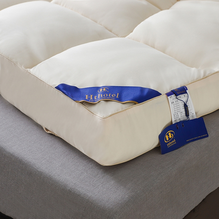 91家纺网 家纺一手货源 找家纺 爱顿家纺 2025新款五星酒店床垫 米白