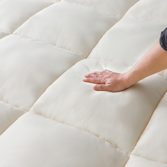 91家纺网 家纺一手货源 找家纺 爱顿家纺 2025新款五星酒店床垫 米白