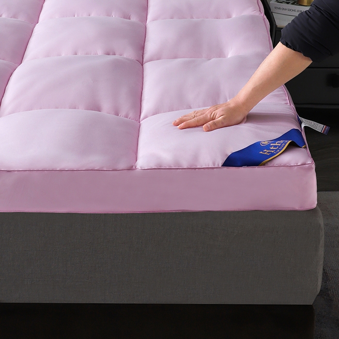 91家纺网 家纺一手货源 找家纺 爱顿家纺 2025新款五星酒店床垫 粉色