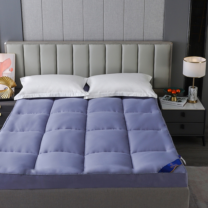 91家纺网 家纺一手货源 找家纺 爱顿家纺 2025新款五星酒店床垫 蓝色