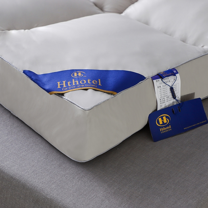 91家纺网 家纺一手货源 找家纺 爱顿家纺 2025新款五星酒店床垫 灰色