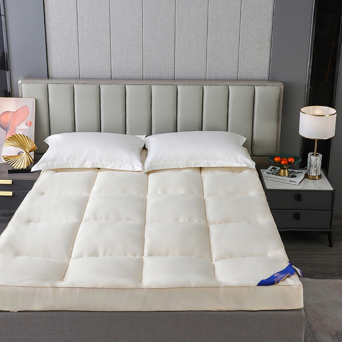 91家纺网 家纺一手货源 找家纺 爱顿家纺 2025新款五星酒店床垫 米白