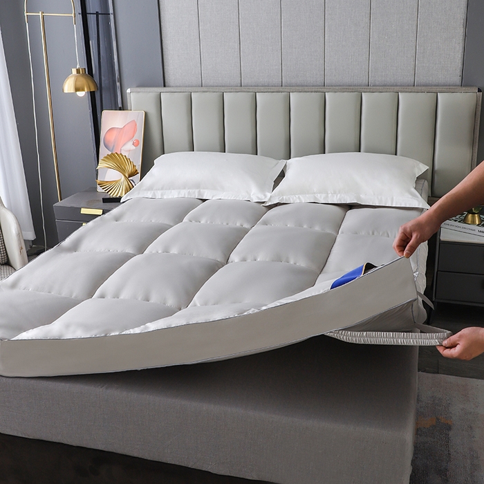 91家纺网 家纺一手货源 找家纺 爱顿家纺 2025新款五星酒店床垫 灰色