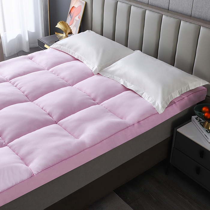 91家纺网 家纺一手货源 找家纺 爱顿家纺 2025新款五星酒店床垫 粉色