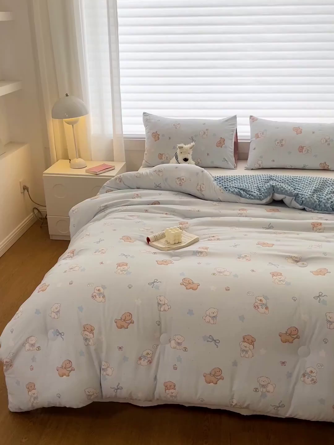 91家纺网 家纺一手货源 找家纺 （总）丫丫家纺 2025新款云感木棉皱皱纱被子豆豆绒大豆被冬被被芯春秋豆豆被