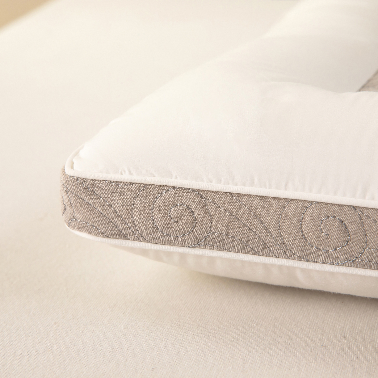 91家纺网 家纺一手货源 找家纺 （总）九州枕芯 2025新款全棉纯棉羽梦云荞双面荞麦枕枕头枕芯