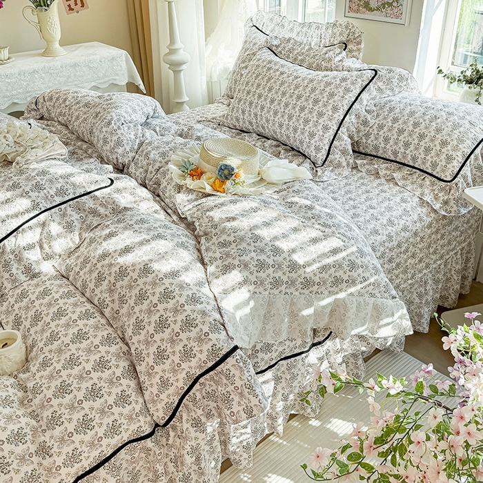 91家纺网 家纺一手货源 找家纺 宜凡家纺 2025新款A类水洗珍珠棉床盖三件套 卡诺