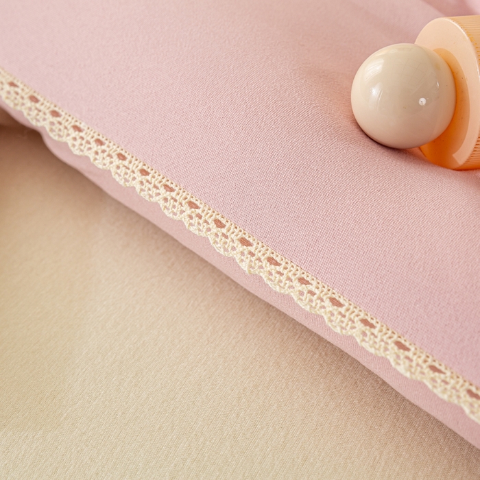 91家纺网 家纺一手货源 找家纺 欧雅搁家纺 2025新款针织棉豆豆被冬被子被芯-蝶舞 樱花粉