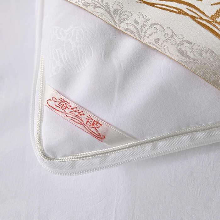 91家纺网 家纺一手货源 找家纺 （总）爱顿家纺 2025新款贡缎提花订花子母被蚕丝被冬被被子被芯