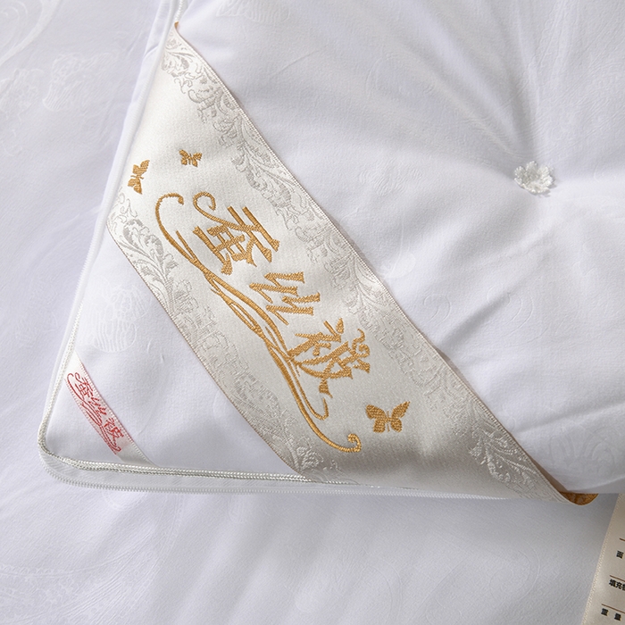 91家纺网 家纺一手货源 找家纺 （总）爱顿家纺 2025新款贡缎提花订花子母被蚕丝被冬被被子被芯