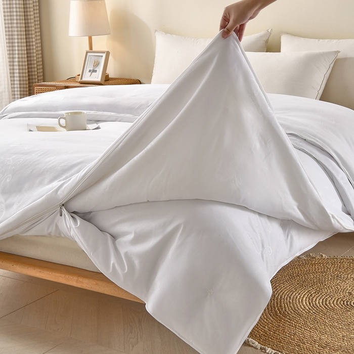 91家纺网 家纺一手货源 找家纺 （总）爱顿家纺 2025新款贡缎提花订花子母被蚕丝被冬被被子被芯