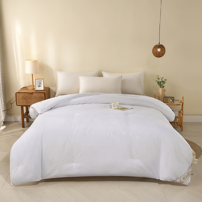 91家纺网 家纺一手货源 找家纺 （总）爱顿家纺 2025新款贡缎提花订花子母被蚕丝被冬被被子被芯