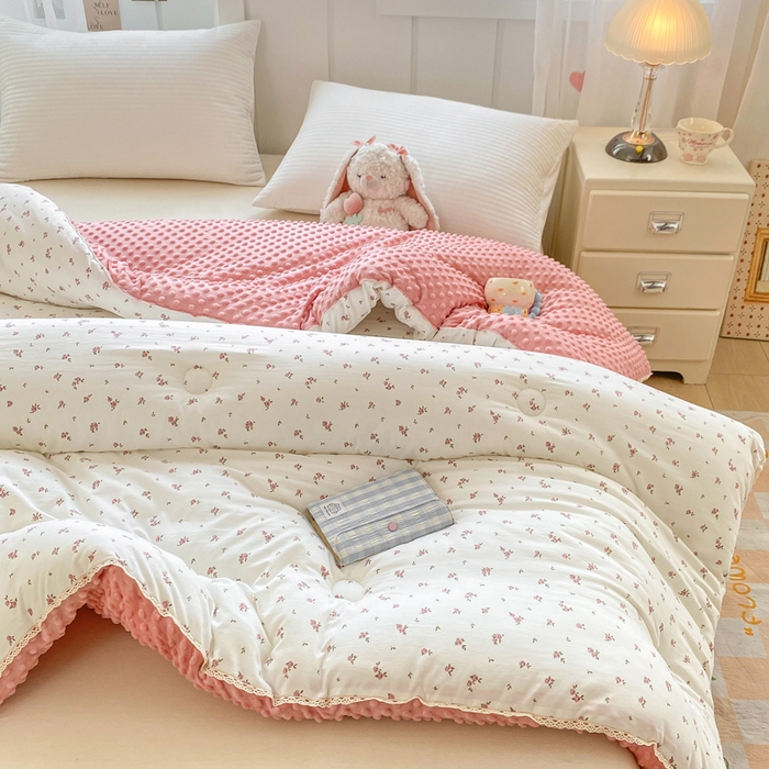 91家纺网 家纺一手货源 找家纺 （总）欧雅搁家纺 2025新款云柔棉豆豆被冬被被子被芯