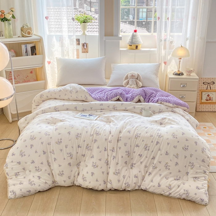 91家纺网 家纺一手货源 找家纺 （总）欧雅搁家纺 2025新款云柔棉豆豆被冬被被子被芯