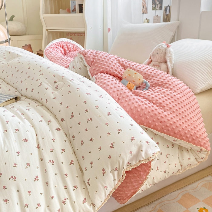 91家纺网 家纺一手货源 找家纺 （总）欧雅搁家纺 2025新款云柔棉豆豆被冬被被子被芯