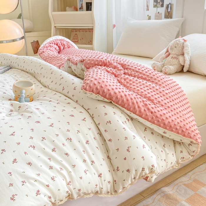 91家纺网 家纺一手货源 找家纺 （总）欧雅搁家纺 2025新款云柔棉豆豆被冬被被子被芯