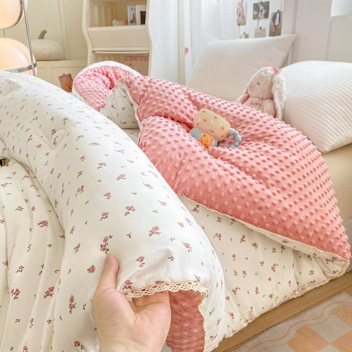 91家纺网 家纺一手货源 找家纺 （总）欧雅搁家纺 2025新款云柔棉豆豆被冬被被子被芯