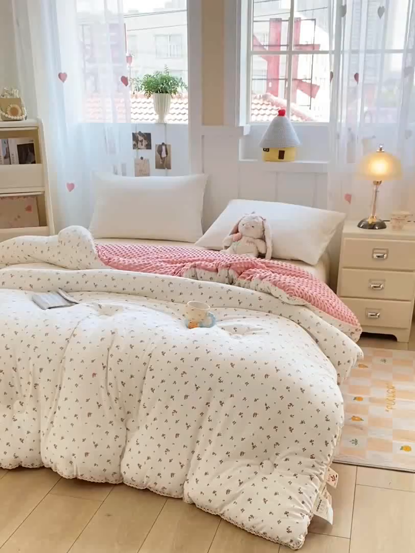 91家纺网 家纺一手货源 找家纺 （总）欧雅搁家纺 2025新款云柔棉豆豆被冬被被子被芯