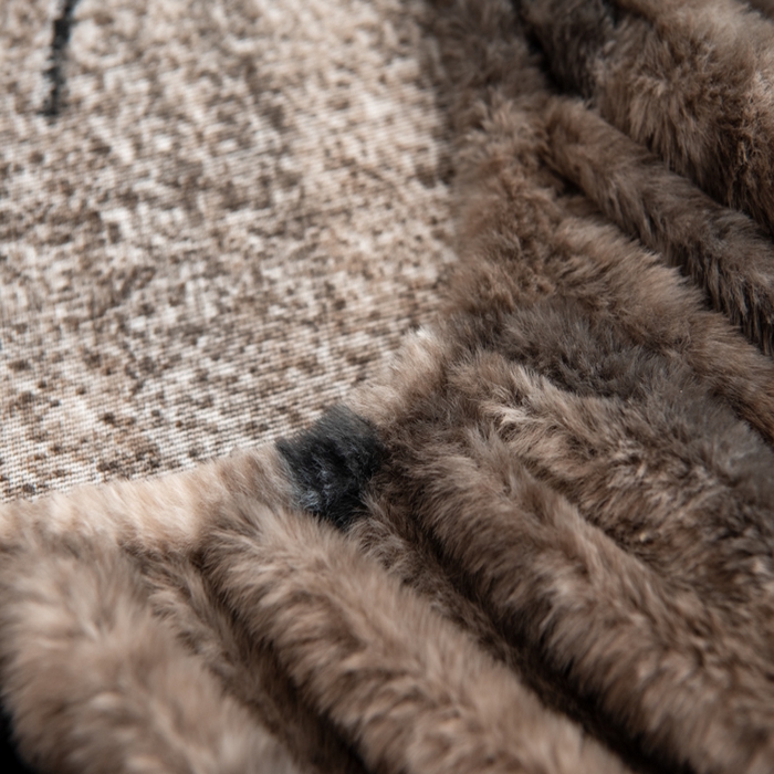 91家纺网 家纺一手货源 找家纺 九花鹿 2025新款A类加厚兔毛绒单床笠床褥子床护垫 花慕