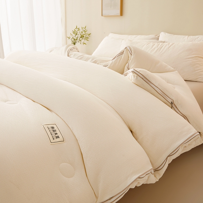 91家纺网 家纺一手货源 找家纺 （总）鸣创 2025新款木棉良品大豆被子母被冬被被子被芯