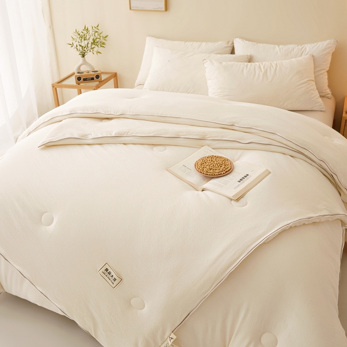 91家纺网 家纺一手货源 找家纺 （总）鸣创 2025新款木棉良品大豆被子母被冬被被子被芯