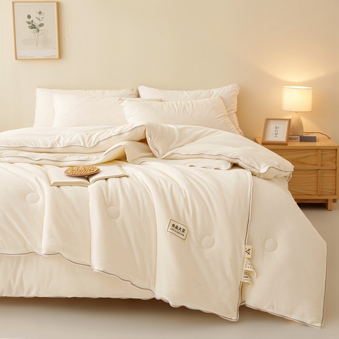 91家纺网 家纺一手货源 找家纺 （总）鸣创 2025新款木棉良品大豆被子母被冬被被子被芯