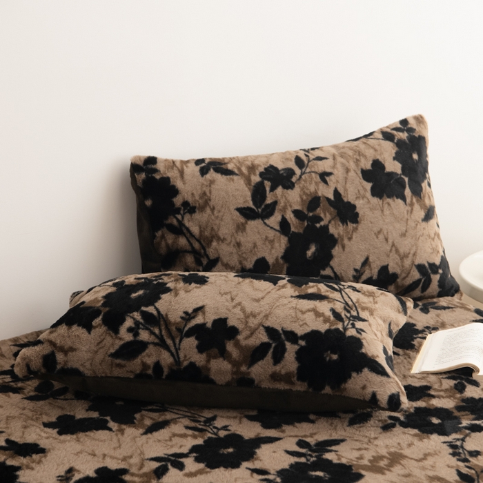 91家纺网 家纺一手货源 找家纺 九花鹿 2025新款A类加厚兔毛绒单床笠床褥子床护垫 漫漫