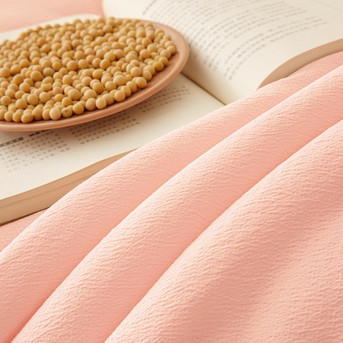 91家纺网 家纺一手货源 找家纺 鸣创 2025新款木棉良品大豆被子母被冬被被子被芯 粉色