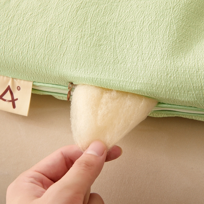 91家纺网 家纺一手货源 找家纺 鸣创 2025新款木棉良品大豆被子母被冬被被子被芯 绿色