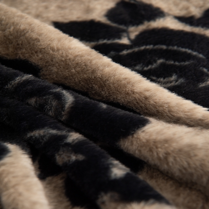 91家纺网 家纺一手货源 找家纺 九花鹿 2025新款A类加厚兔毛绒单床笠床褥子床护垫 绽放