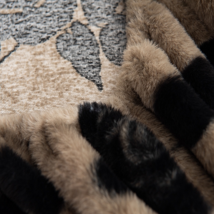 91家纺网 家纺一手货源 找家纺 九花鹿 2025新款A类加厚兔毛绒单床笠床褥子床护垫 绽放