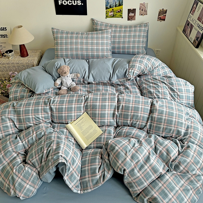 91家纺网 家纺一手货源 找家纺 （总）新印象 2025新款ins博主风亲肤棉四件套-无印风