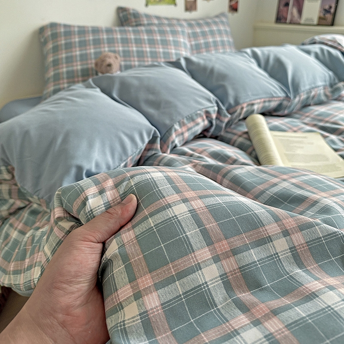 新印象 2025新款ins博主风亲肤棉四件套-无印风 安卡拉