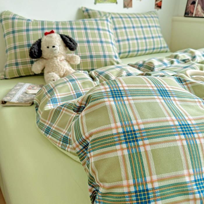 91家纺网 家纺一手货源 找家纺 新印象 2025新款ins博主风亲肤棉四件套-无印风 奥兰多