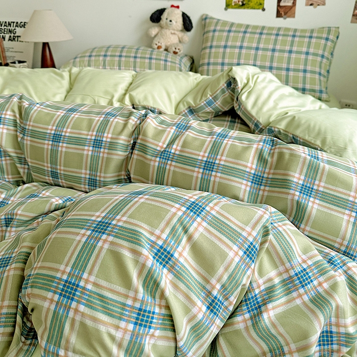 91家纺网 家纺一手货源 找家纺 新印象 2025新款ins博主风亲肤棉四件套-无印风 奥兰多