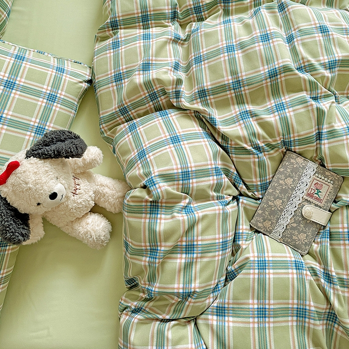 91家纺网 家纺一手货源 找家纺 新印象 2025新款ins博主风亲肤棉四件套-无印风 奥兰多