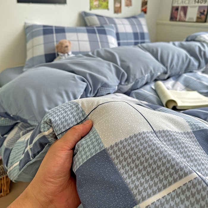 新印象 2025新款ins博主风亲肤棉四件套-无印风 柏林