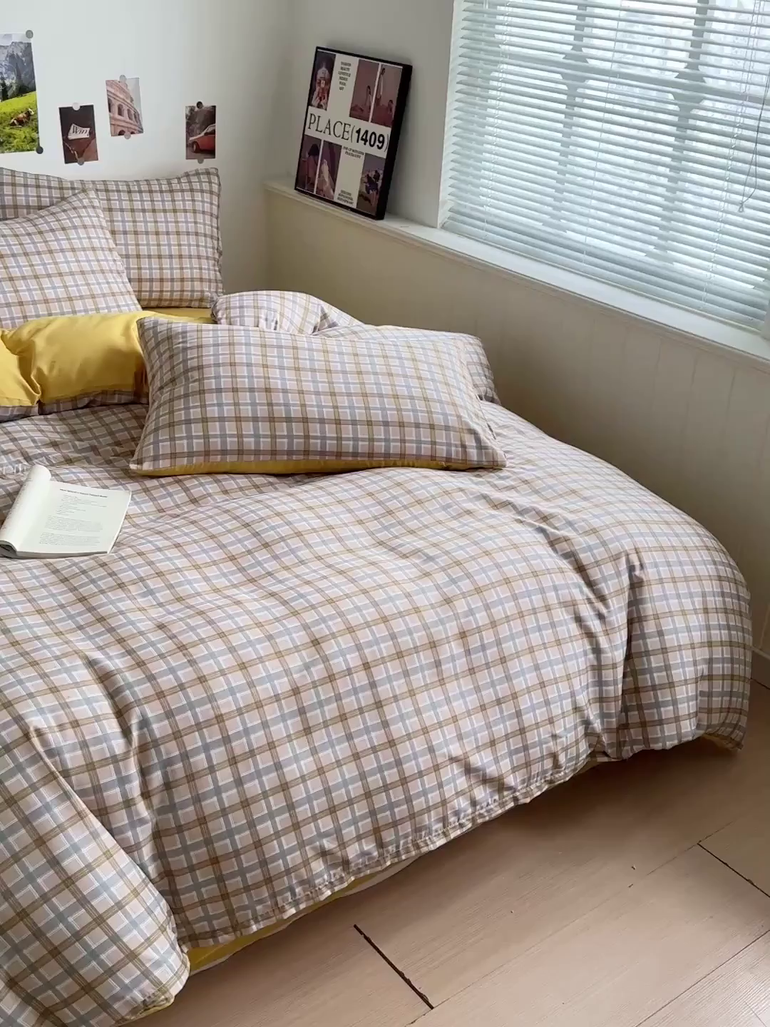 91家纺网 家纺一手货源 找家纺 新印象 2025新款ins博主风亲肤棉四件套-无印风 比利时