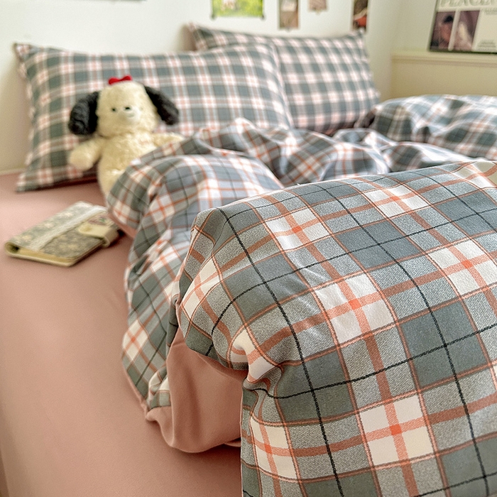 91家纺网 家纺一手货源 找家纺 新印象 2025新款ins博主风亲肤棉四件套-无印风 开罗