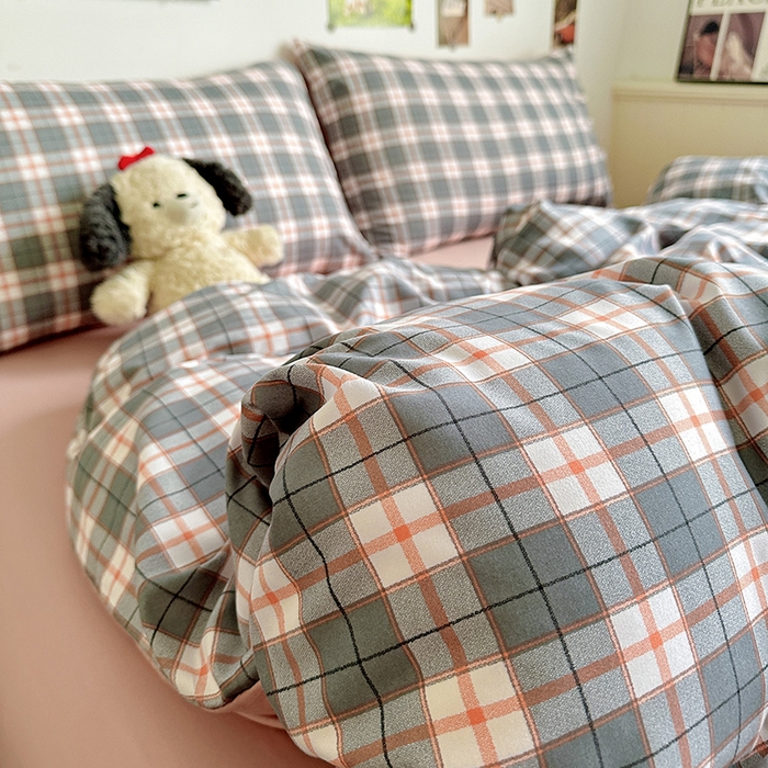 91家纺网 家纺一手货源 找家纺 新印象 2025新款ins博主风亲肤棉四件套-无印风 开罗