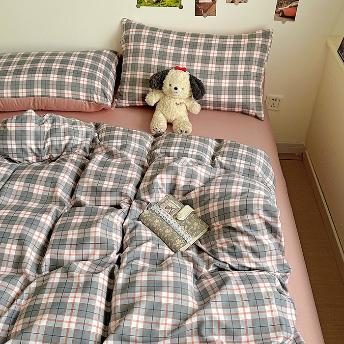 91家纺网 家纺一手货源 找家纺 新印象 2025新款ins博主风亲肤棉四件套-无印风 开罗